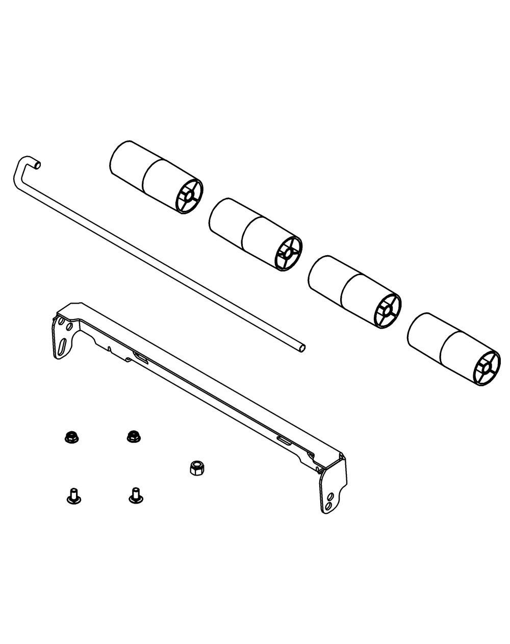Replacement Parts Diagram and Parts List for 19A30024100  Cub Cadet Lawn Tractor Accessories